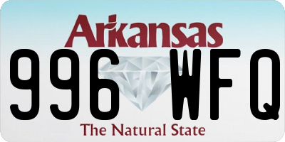 AR license plate 996WFQ