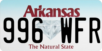 AR license plate 996WFR