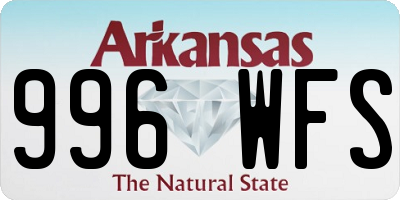 AR license plate 996WFS
