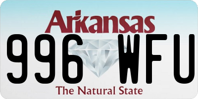AR license plate 996WFU