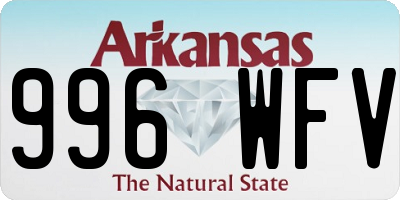 AR license plate 996WFV