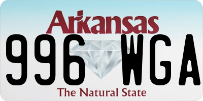 AR license plate 996WGA