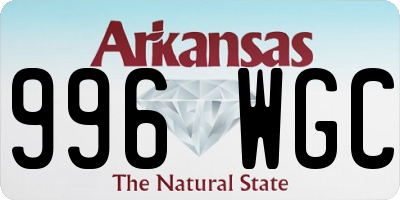 AR license plate 996WGC