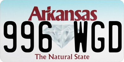 AR license plate 996WGD