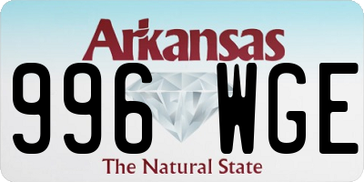 AR license plate 996WGE