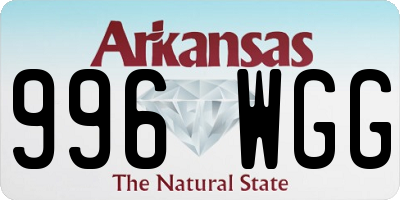 AR license plate 996WGG
