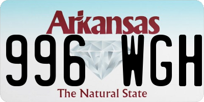AR license plate 996WGH