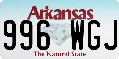 AR license plate 996WGJ