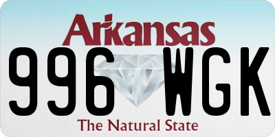 AR license plate 996WGK