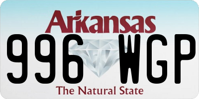 AR license plate 996WGP