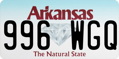 AR license plate 996WGQ