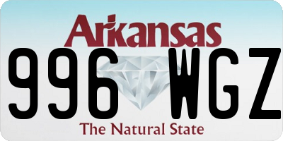 AR license plate 996WGZ
