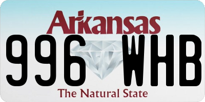 AR license plate 996WHB