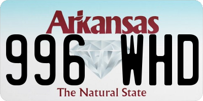 AR license plate 996WHD