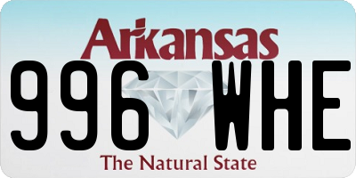 AR license plate 996WHE