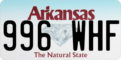 AR license plate 996WHF