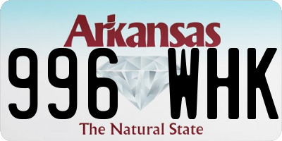 AR license plate 996WHK
