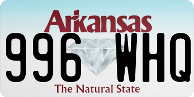 AR license plate 996WHQ