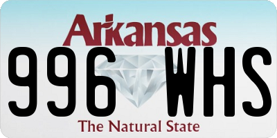AR license plate 996WHS