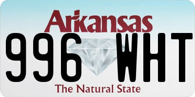 AR license plate 996WHT