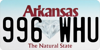 AR license plate 996WHU