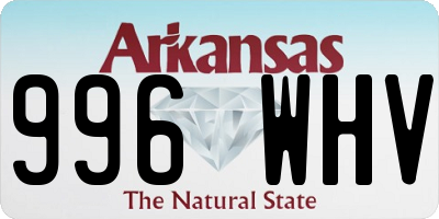 AR license plate 996WHV