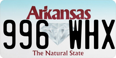 AR license plate 996WHX