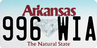 AR license plate 996WIA