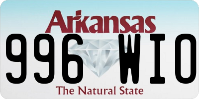 AR license plate 996WIO