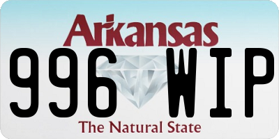 AR license plate 996WIP