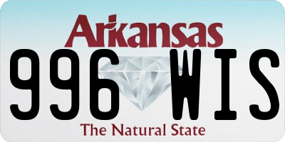 AR license plate 996WIS