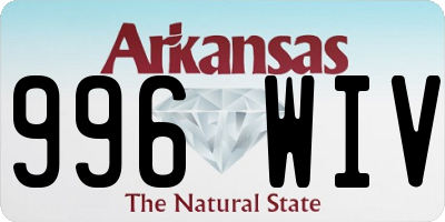 AR license plate 996WIV