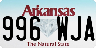 AR license plate 996WJA