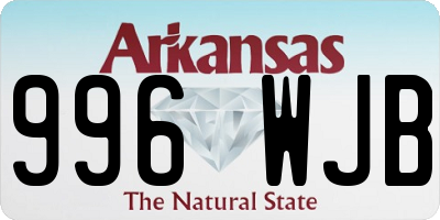 AR license plate 996WJB