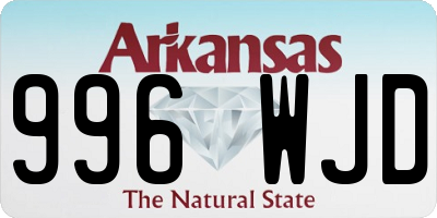AR license plate 996WJD
