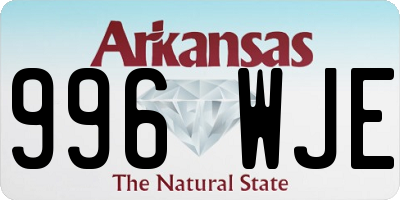 AR license plate 996WJE