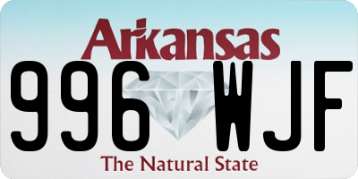 AR license plate 996WJF