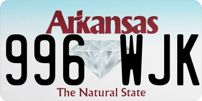 AR license plate 996WJK