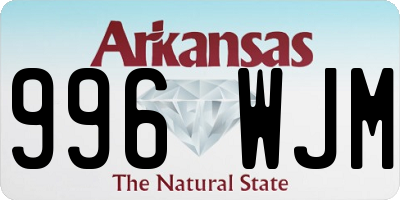 AR license plate 996WJM