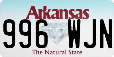AR license plate 996WJN