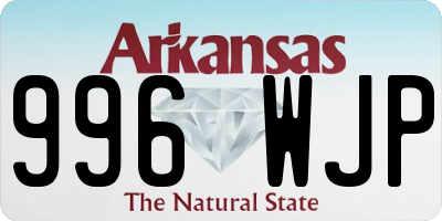 AR license plate 996WJP