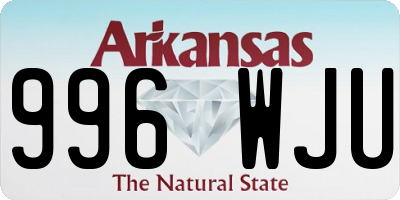 AR license plate 996WJU