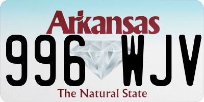 AR license plate 996WJV