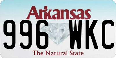 AR license plate 996WKC