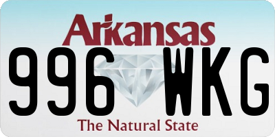 AR license plate 996WKG