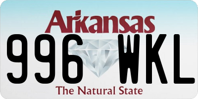 AR license plate 996WKL
