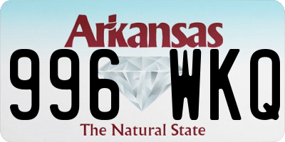 AR license plate 996WKQ