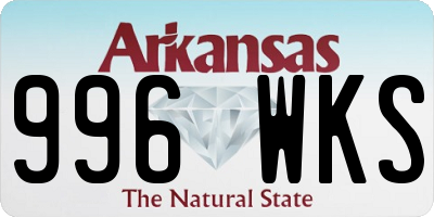 AR license plate 996WKS