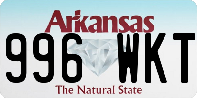 AR license plate 996WKT