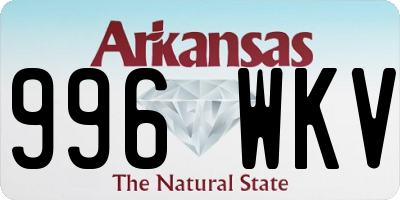 AR license plate 996WKV